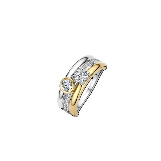 Ring Ti Sento Milano Woman in Silver Zircone 12459ZY/56 - 12459ZY/56